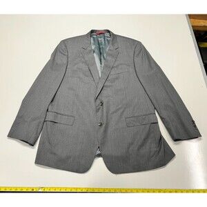 Samuelsohn Loro Piana Super 120s Wool Blazer Gray 50R 44L Tall